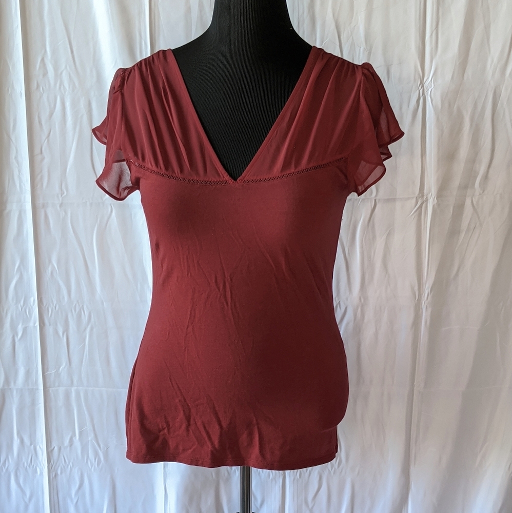 Express Burgundy Blouse